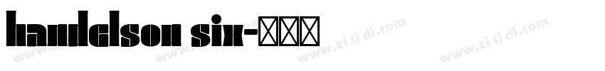 handelson six字体转换